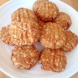 生姜味オーツ麦とココナッツのクッキー